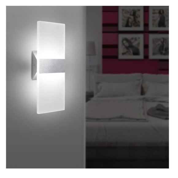 LED Wall Sconce Modern Wall Light Lamps 12W Cool White 6000K (Set of 3) - Picture 2 of 6